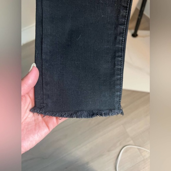 NWT One Teaspoon Freebirds High Waist Skinny Jeans Size 27 Black Distressed - Picture 7 of 10